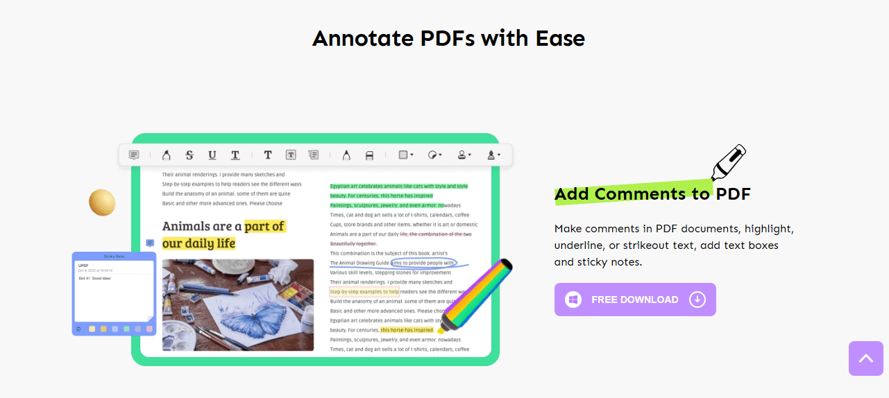 Annotate updf