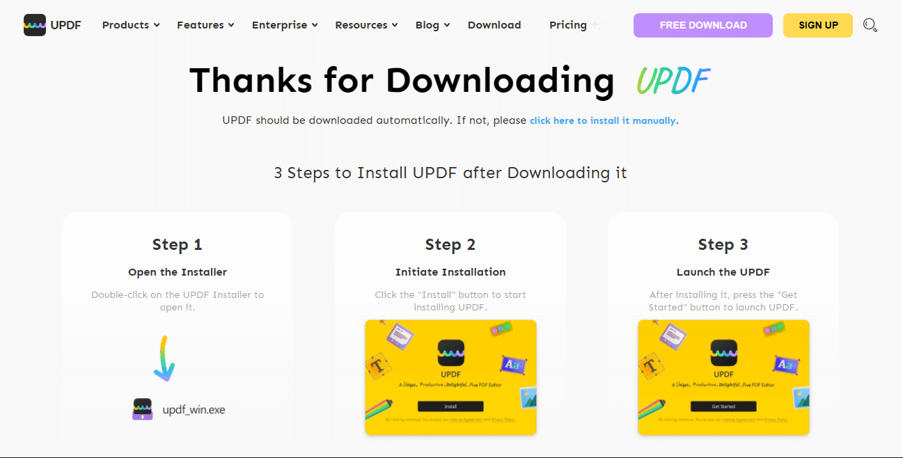 Step 1 download Updf