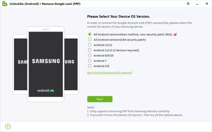 Step 2 Select appropriate solution to bypass FRP